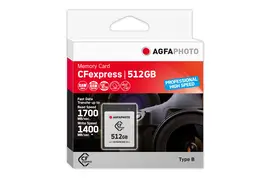 AgfaPhoto 512GB CFexpress-Karte Prof. High Speed, 1400MBs/1700MBs, Typ-B