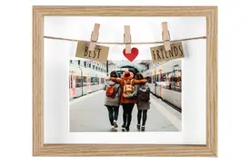 Hama Best Friends eiche 10x15cm querformat, Holzrahmen