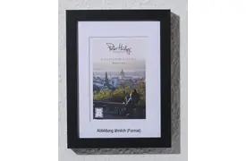 Peter Hadley Andria 24x30 cm schwarz, m. 15x20 cm Ppt. (kalt-weiß), MDF-Rahmen