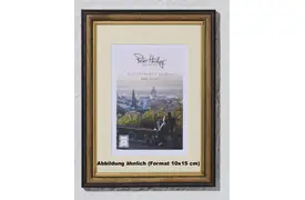 Peter Hadley Ragusa 10x15 cm, braun-gold, mit Ppt., Holzrahmen