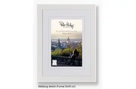 Peter Hadley Amalfi 30x40 cm, weiß, Holzrahmen