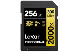 Lexar 2000x SDXC 256 GB, 300/260MB/s V90 Professional Speicherkarte