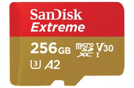 SanDisk Extreme 256GB microSDXC 190 MB/s UHS-I, C10, U3, V30, A2 + SD Adapter