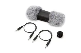 Tascam AK-DR70C Zubehörpaket für DR701D / 70D (2 Kabel+Blitzschuh+Windschutz)