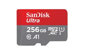 SanDisk 256GB microSDXC-Karte+SD Adapter 150MB/s A1 Class 10 UHS-I, Speicherkarte
