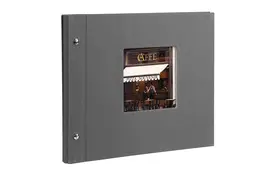 Goldbuch Bella Vista 30x25 cm, grau mit 40 schwarzen Seiten, Schraubalbum