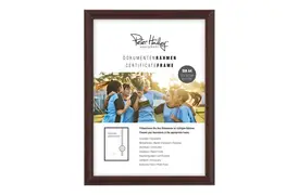 Peter Hadley Rondo A4 dunkelbraun, Holzrahmen (21x29,7 cm)