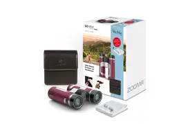 GoView ZOOMR 10x34 Ruby red Special Edition Fernglas mit Peter Hadley Tuch