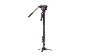 Manfrotto XPRO Video-Einbeinstativ Aluminium mit Kopf, 4 Segemente