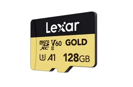 Lexar Gold MicroSDXC 128 GB, UHS-II, U3, V60 Professional Speicherkarte
