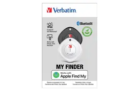 Verbatim MYF-02 My Finder schwarz/weiß 2er-Pack Bluetooth-Tracker