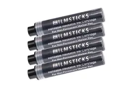 Filmsticks InkCartridge x4 f. Re-Usable Marker, schwarze Farbpatronen