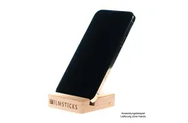 Filmsticks Upright Holder, Präsentations Ständer aus Holz mit 2 Rillen
