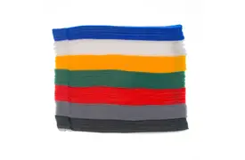 Filmsticks Hook&Loop Ties 12x200 mm, Kabelbinder in 7 Farben, 105 Stück