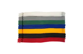Filmsticks Hook&Loop Ties 12x250 mm, Kabelbinder in 7 Farben, 105 Stück