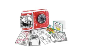 VTech KidiZoom Print Cam rot Kamera mit eingebauten Thermodrucker
