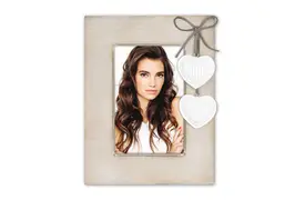 ZEP Melissa, 10x15cm Hochformat creme Tischrahmen aus Holz