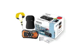 Ricoh WG-80 Special Edition orange inkl. Neoprencase/Strap+PH D-LI92 Akku/Tuch