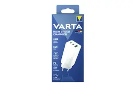 Varta High Speed Charger 65W 2x USB Type C PD / 1x USB A QC Anschluss