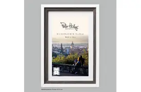 Peter Hadley Neapel 10x15 cm weiß-anthr. Holzrahmen