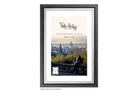 Peter Hadley Neapel 30x40 cm sw-silber Holzrahmen