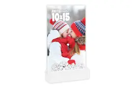 ZEP Dobbiaco 10x15 cm Hochformat, weiß, Winter-Acrylrahmen zum Stellen