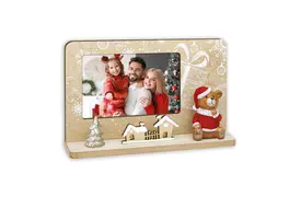 ZEP Alpbach 10x15 cm Querformat, natur, Winter-Holzrahmen zum Stellen