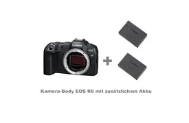 Canon EOS R8 Body + 2. LP-E17 Akku Kamerakit