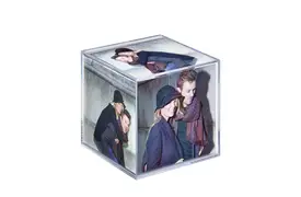 Walther Foto Würfel 8,5x8,5cm f. 6 Fotos aus Kunstglas zum Stellen