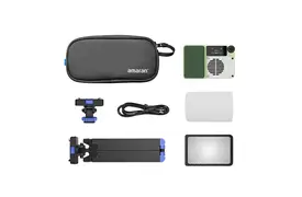 Amaran Ace 25x Green Kit Bi-Color LED Kameraleuchte+Grid+Mini-Stativ+Tasche