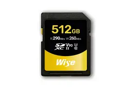 Wise SDXC UHS-II V90 512 GB Speicherkarte