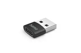 Hama USB-C Adapter, USB-A Stecker und USB-C Buchse ohne Kabel