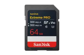 SanDisk 64 GB SDXC Extreme Pro 300MB/s (Schreiben/Lesen) V90 UHS-II