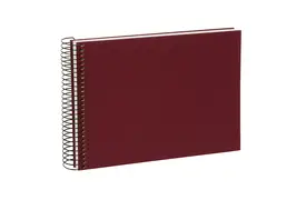 Goldbuch Bella Vista 24x17 cm, 40 weiße Seiten, bordeaux, Spiralalbum