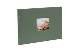 Goldbuch Bella Vista 39x31 cm, 40 schw. Seiten, artischocke, Schraubalbum