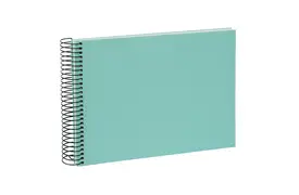 Goldbuch Bella Vista 24x17 cm, 40 weiße Seiten, aqua, Spiralalbum