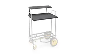 RockNRoller 2-tier Multimedia Shelf für R8, R10, R12,  Regalboden zweistufig