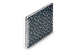 Hama Lovely blau 28x24 cm, Spiralalbum mit 50 weißen Seiten