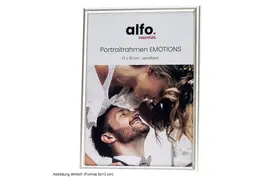 alfo. Emotions 9x13 cm silber-matt Porträtrahmen