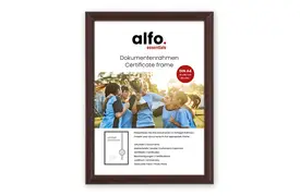 alfo. Rondo A4 dunkelbraun, Holzrahmen (21x29,7 cm)