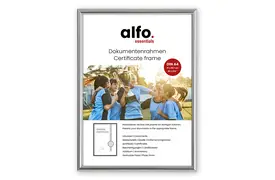 alfo. Tibet A4 silber-glanz, Alurahmen