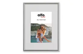 alfo. Tibet 40x50 cm silber-glanz, Alurahmen