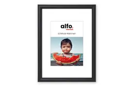 alfo. Rondo 30x40 cm schwarz, Holzrahmen