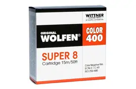 WOLFEN Color 400 Super 8, 15 m ISO 250-400