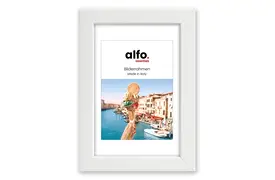 alfo. Amalfi 20x30 cm, weiß Holzrahmen