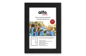 alfo. Amalfi A4, schwarz Holzrahmen