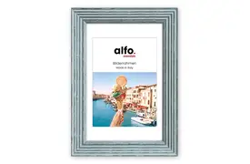 alfo. Arezzo 10x15 cm blau, Holzrahmen