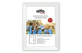 alfo. Nina DIN A4 weiß, Holzrahmen