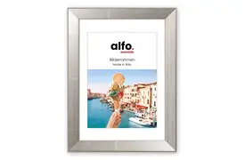 alfo. Nina 20x20 cm silber m. Ppt 13x13 cm, Holzrahmen