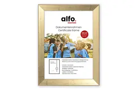 alfo. Nina DIN A4 gold, Holzrahmen